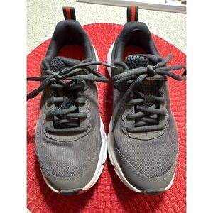 Under Armour Kids‎ Running Shoes Gray Orange Accents Athletic Sneakers Size 4Y